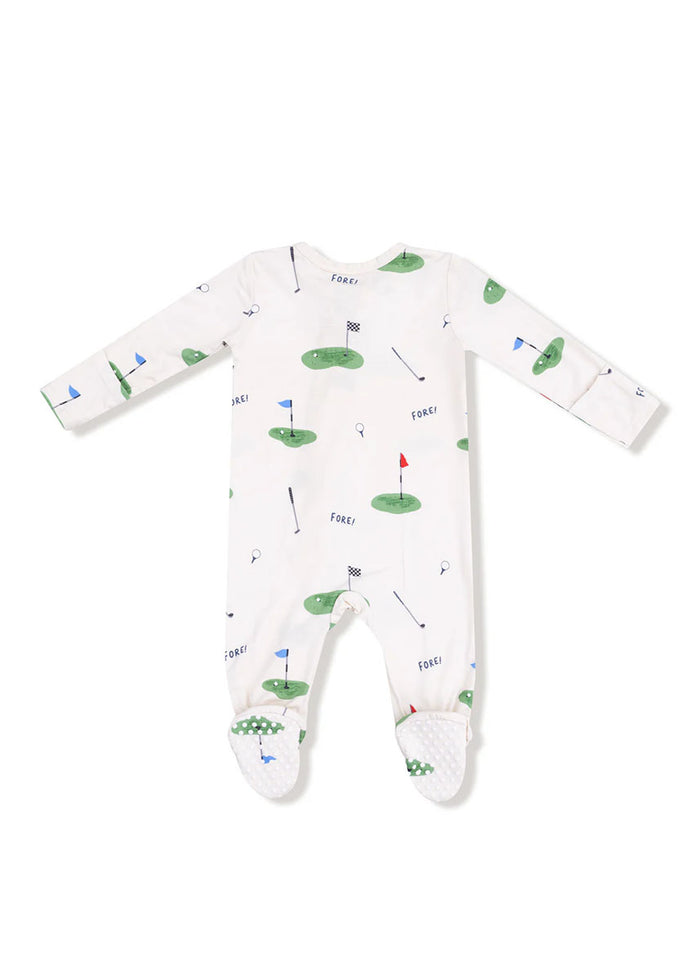 2-Way Zipper Footie - All Fore Golf
