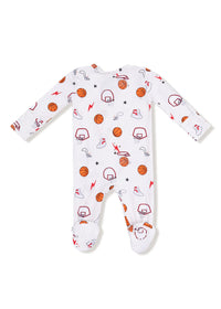 2-Way Zipper Footie - Basketball Uni