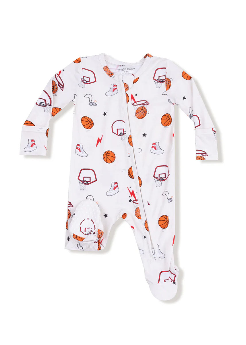 2-Way Zipper Footie - Basketball Uni