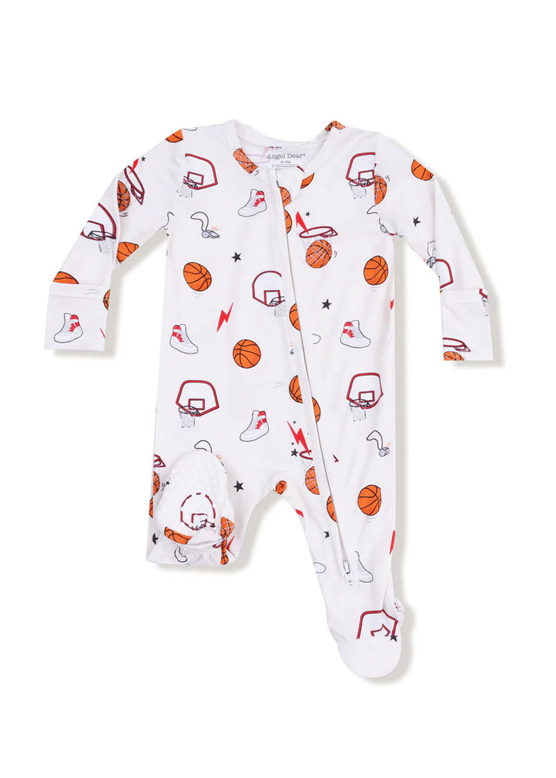 2-Way Zipper Footie - Basketball Uni