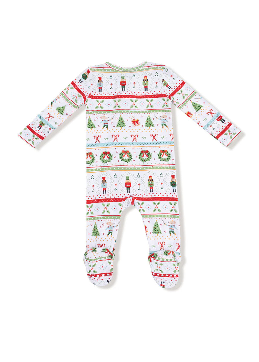 2-Way Zipper Footie - Nutcracker Fair Isle