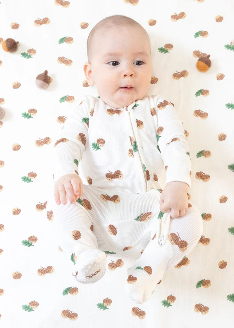 2-Way Zipper Footie - Tiny Acorns