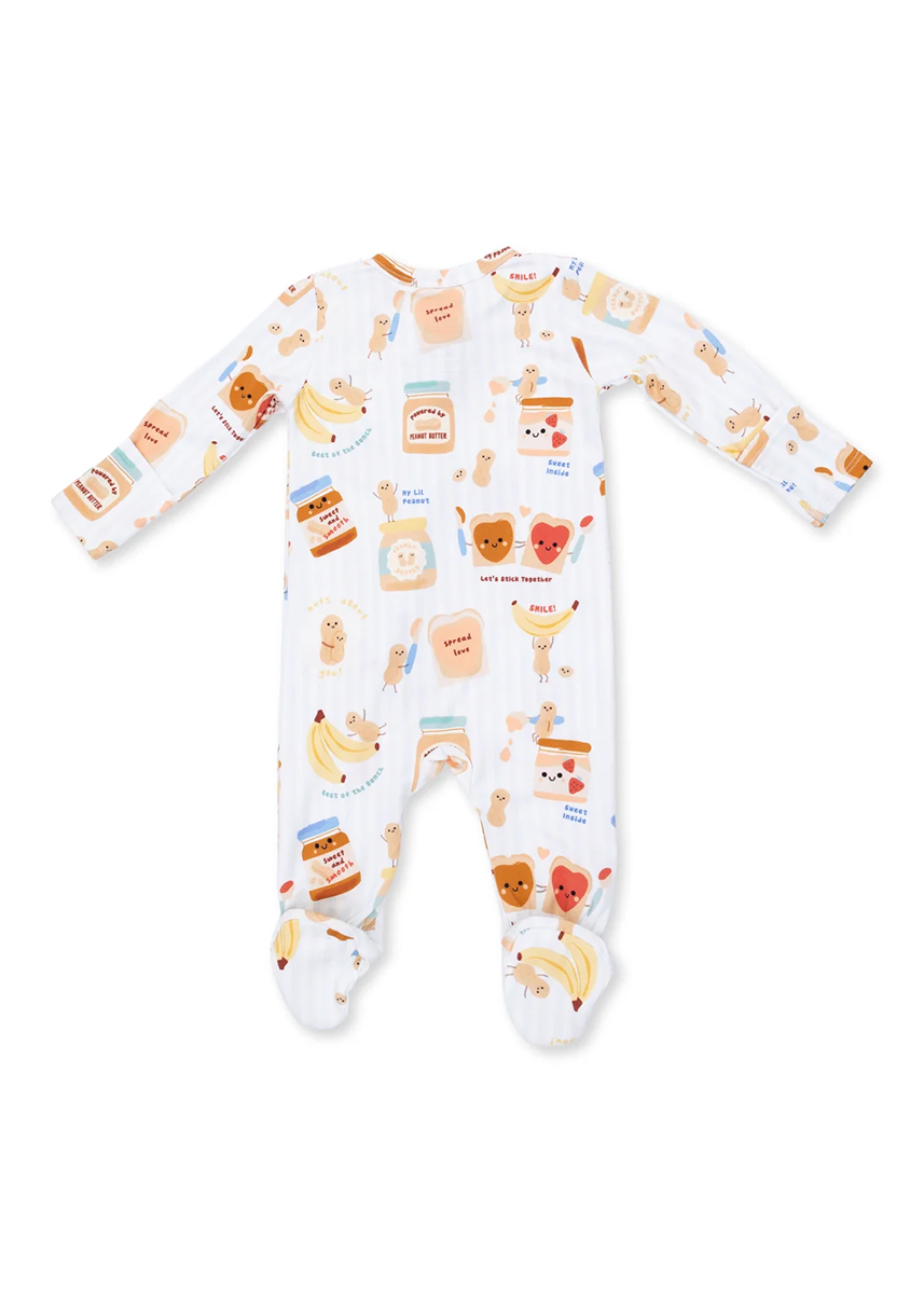 2-Way Zipper Footie - Spread The Love
