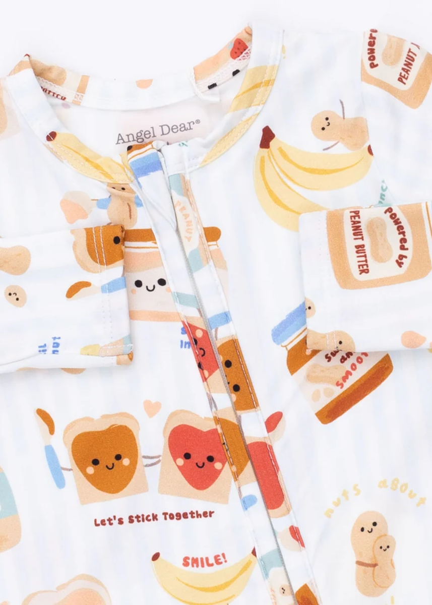 2-Way Zipper Footie - Spread The Love