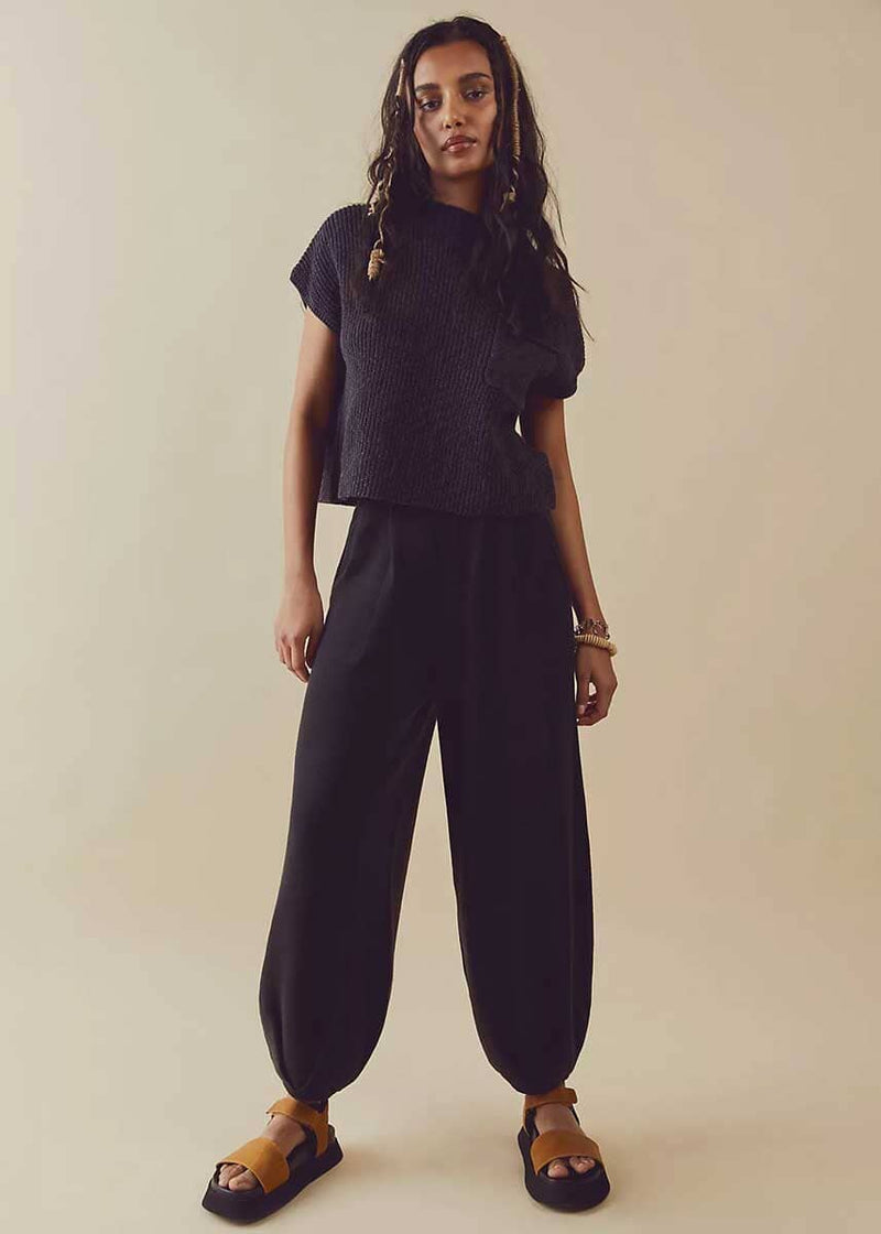 Freya Sweater Set - Black Charcoal Combo
