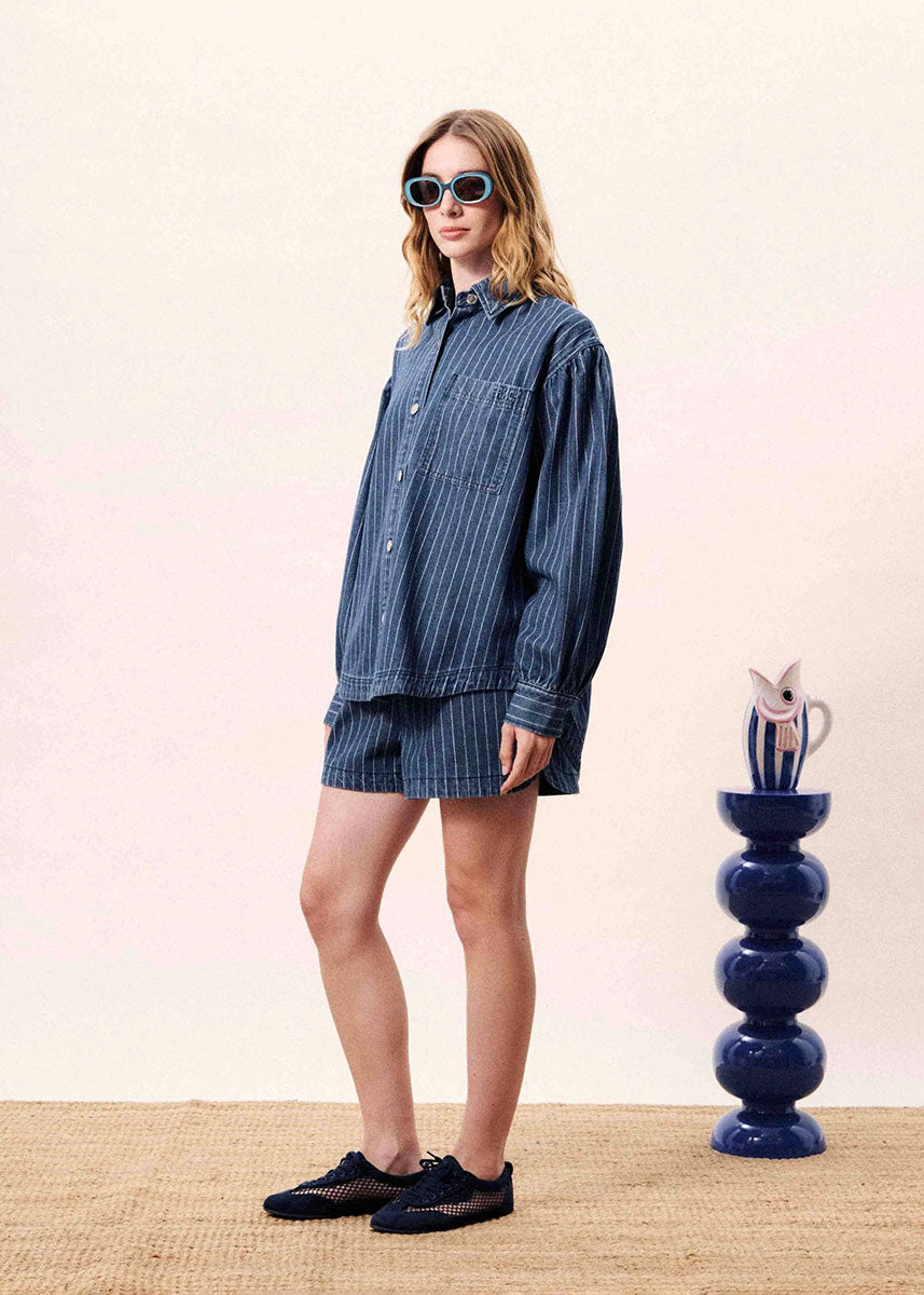 Fidelia Shirt - Bleu Jean