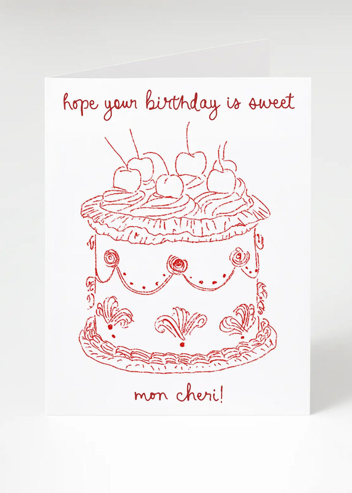 Mon Cheri Birthday Card