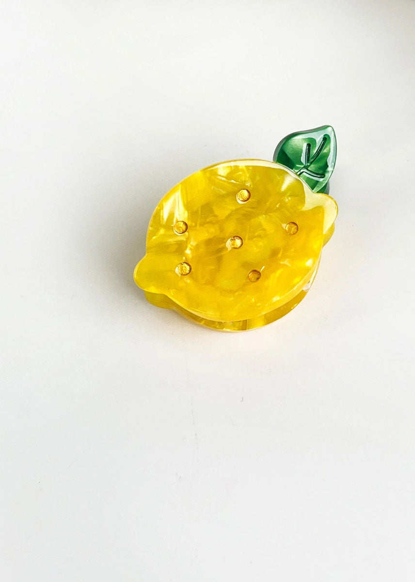 Mini Lemon Hair Claw Clip