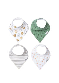 Chip Bandana Bib Set - 4-Pack