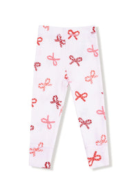 2-Piece L/S Pajama Set - Candy Cane Bows