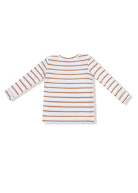 2-Piece L/S Pajama Set - Vintage Stripe Brown