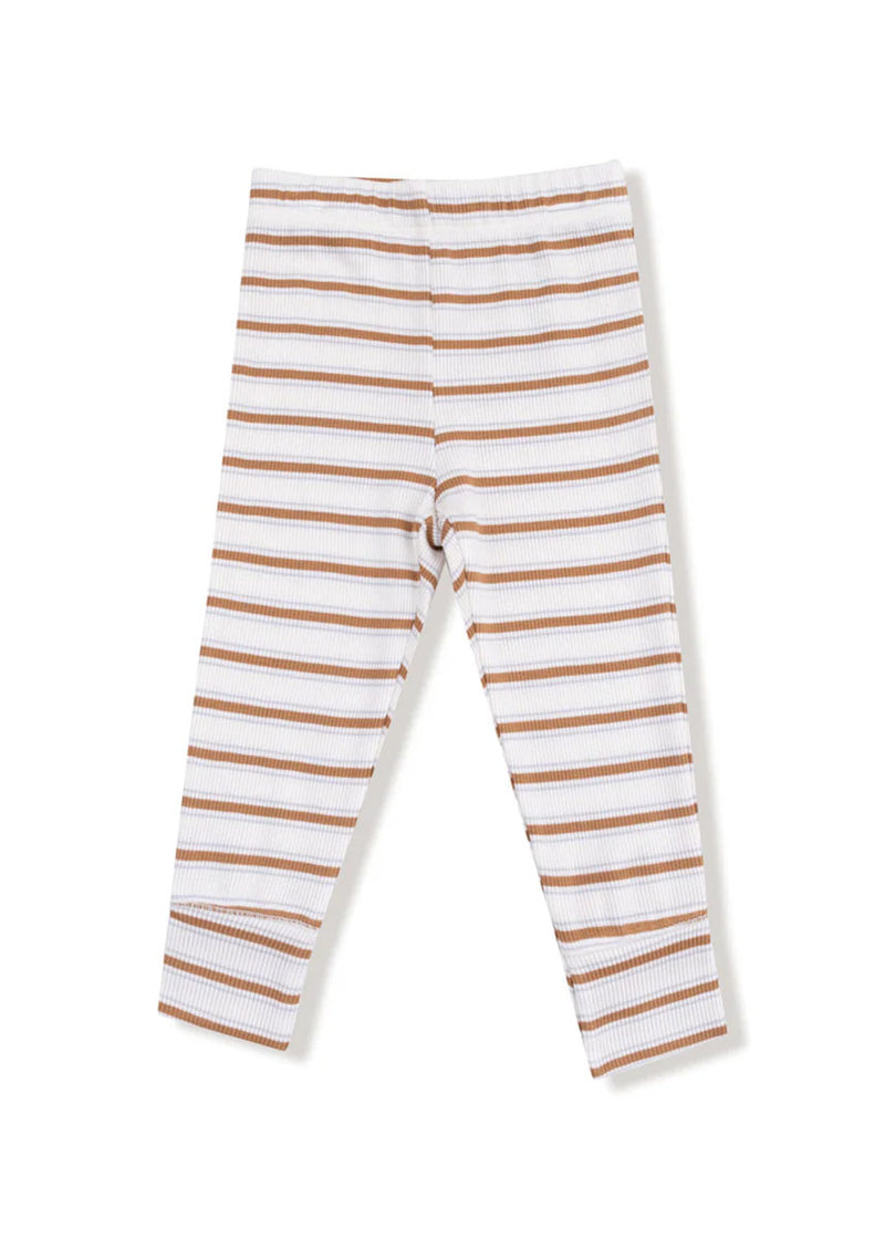 2-Piece L/S Pajama Set - Vintage Stripe Brown