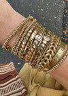 Golden Slimmed Single Bracelet