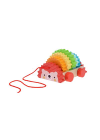 Rainbow Hedgehog Wooden Pull Toy