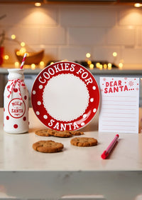 Dear Santa Milk Jug, Plate & Notepad Set