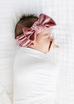 Velvet Knot Headband - Rose