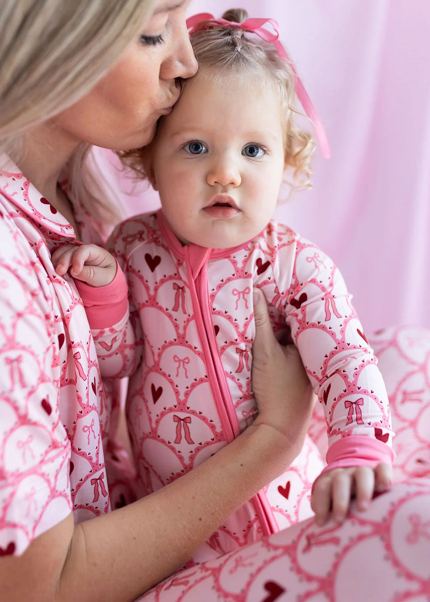 Love You Always Zipper Romper