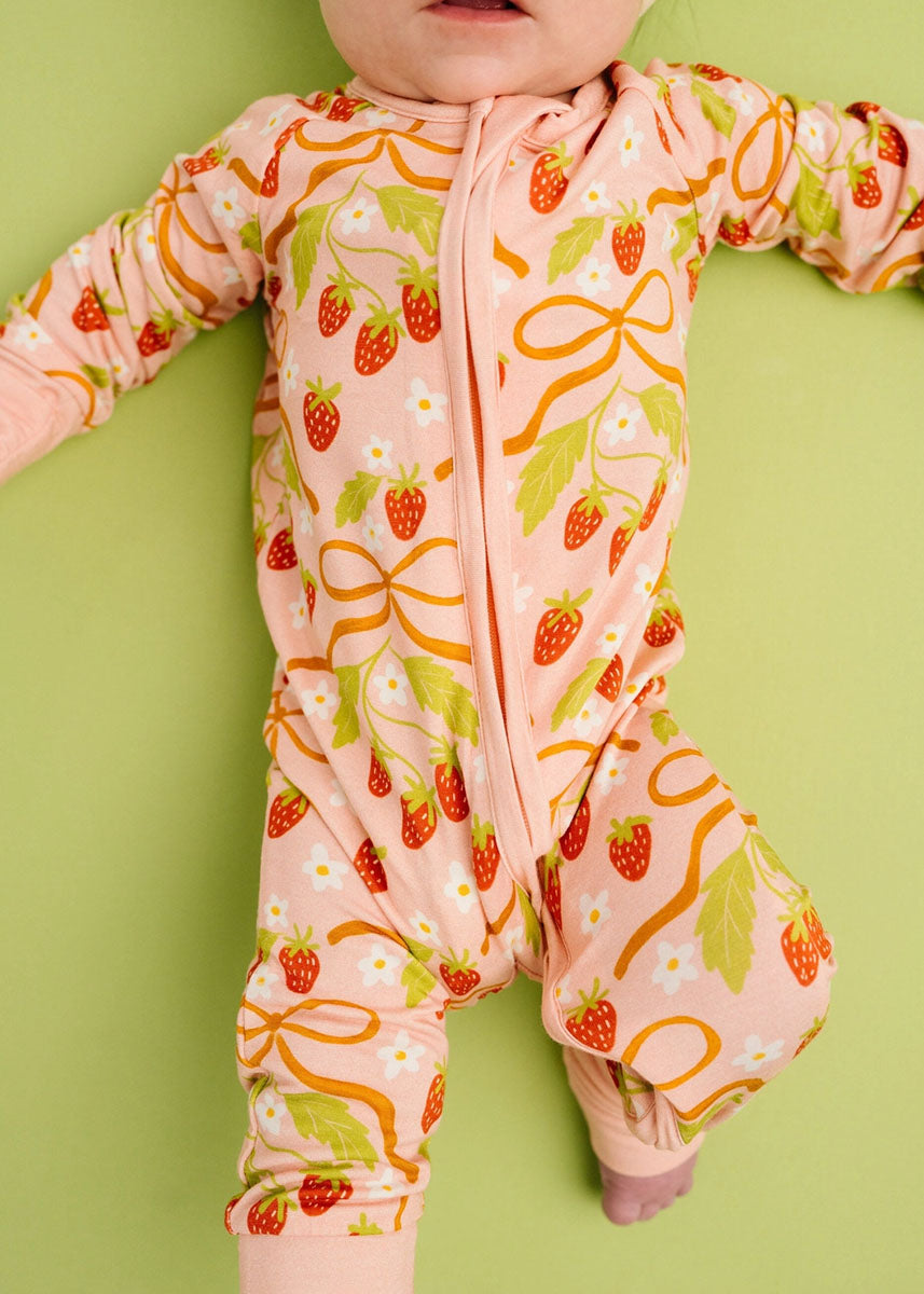 Bamboo Sleeper Jammies - Sweet Strawberry