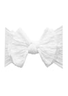 Waffle Fab Bow Headband - White