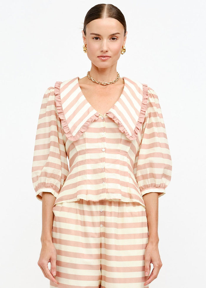 Frankie Striped Top - Pink Multi