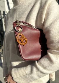 Pretzel Bag Charm Keychain