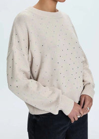 Steph Crewneck Sweater - Crystal Mink