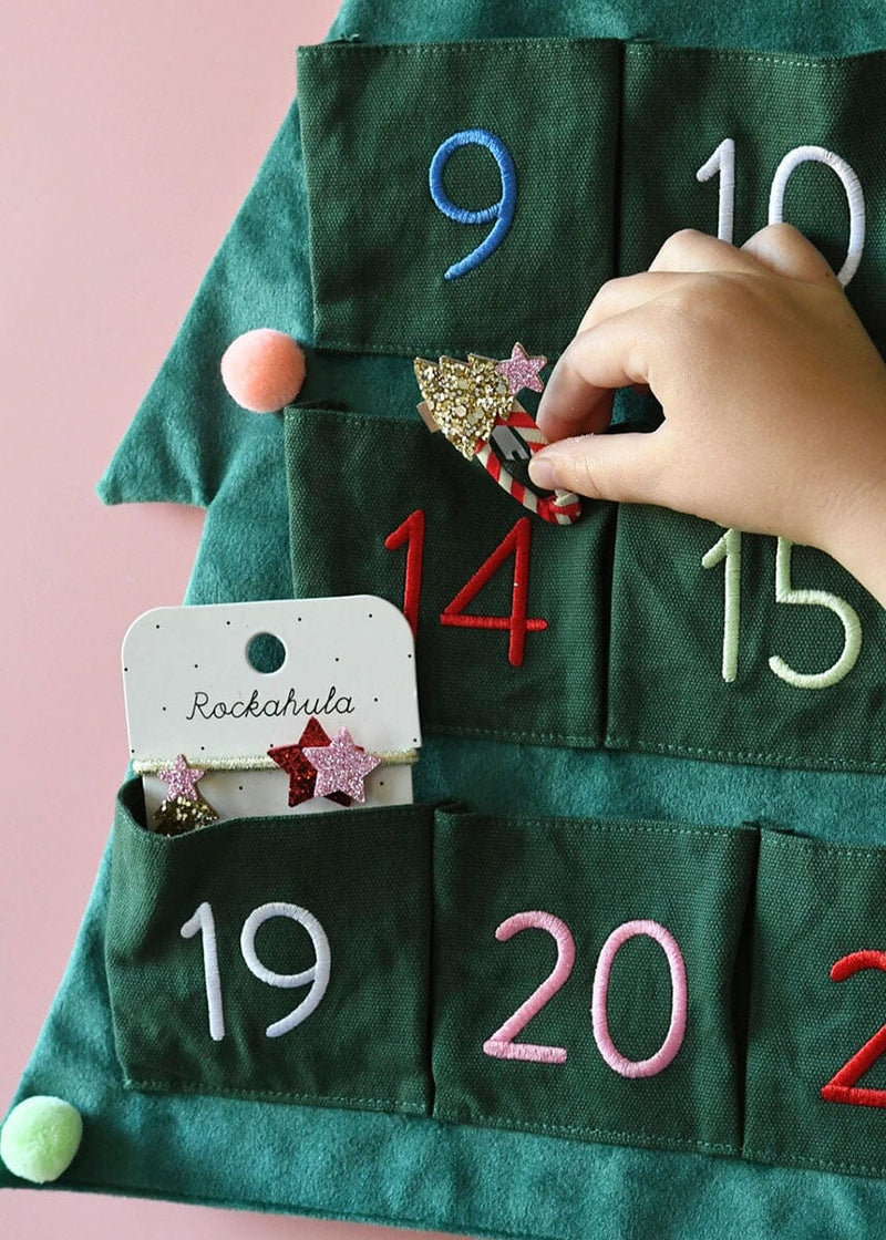 Stripey Christmas Tree Clips