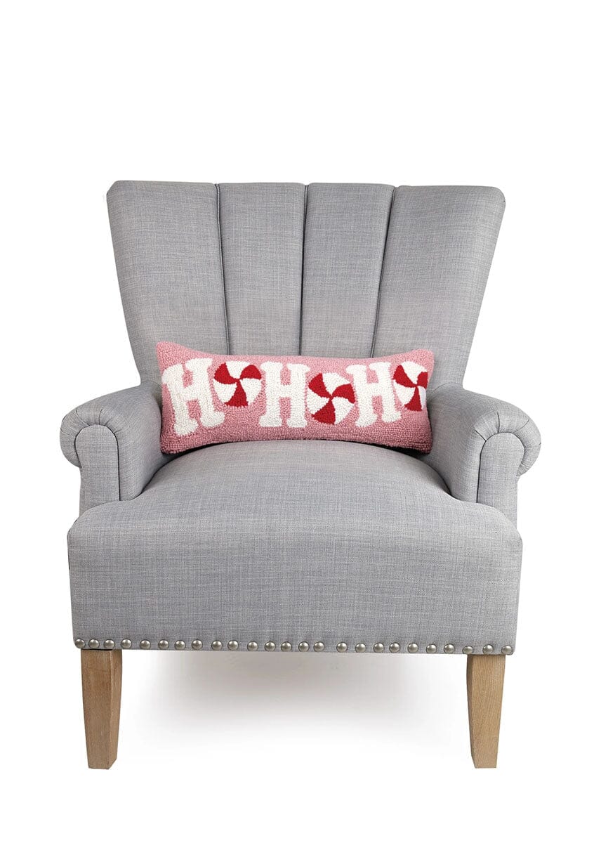 Candy Cane HoHoHo Hook Pillow