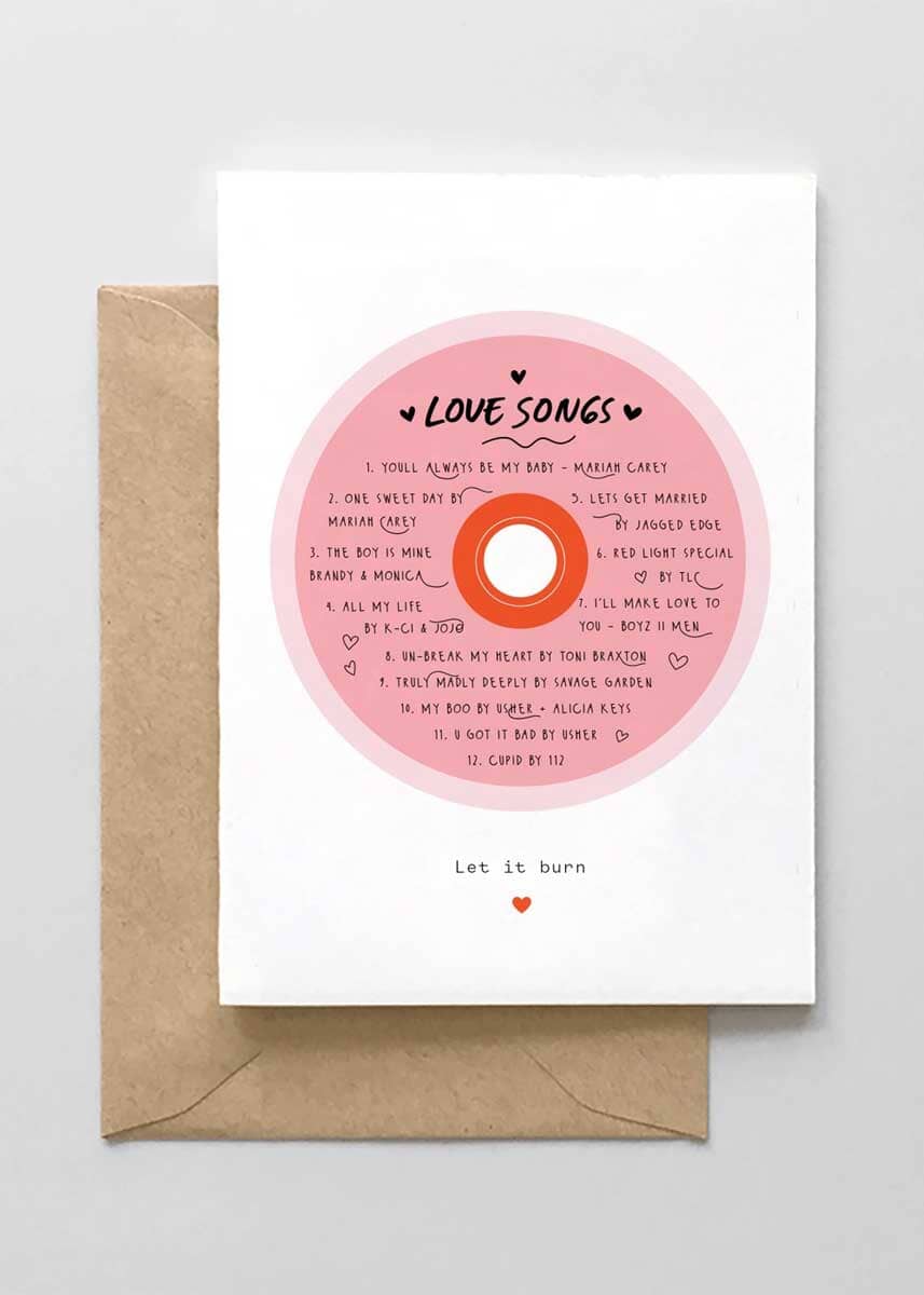 Let It Burn CD Love Card