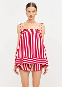 Juni Striped Top - Red
