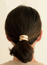 Mini Double Arch Metal Hair Tie - Gold