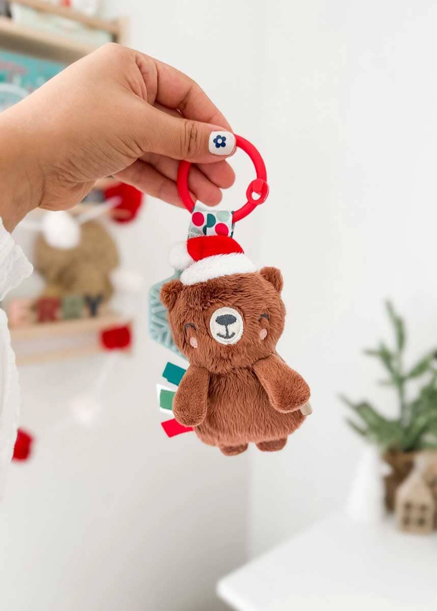 Holiday Itzy Pal™ Plush + Teether - Small Bear