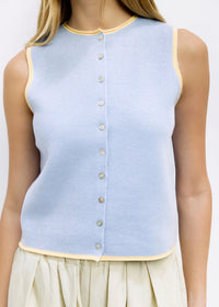The Lisa Top - Blue & Yellow