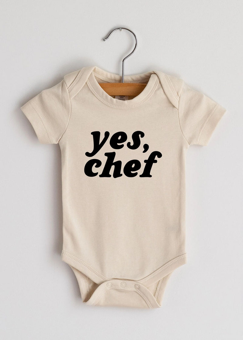 Yes, Chef Organic Onesie - Cream