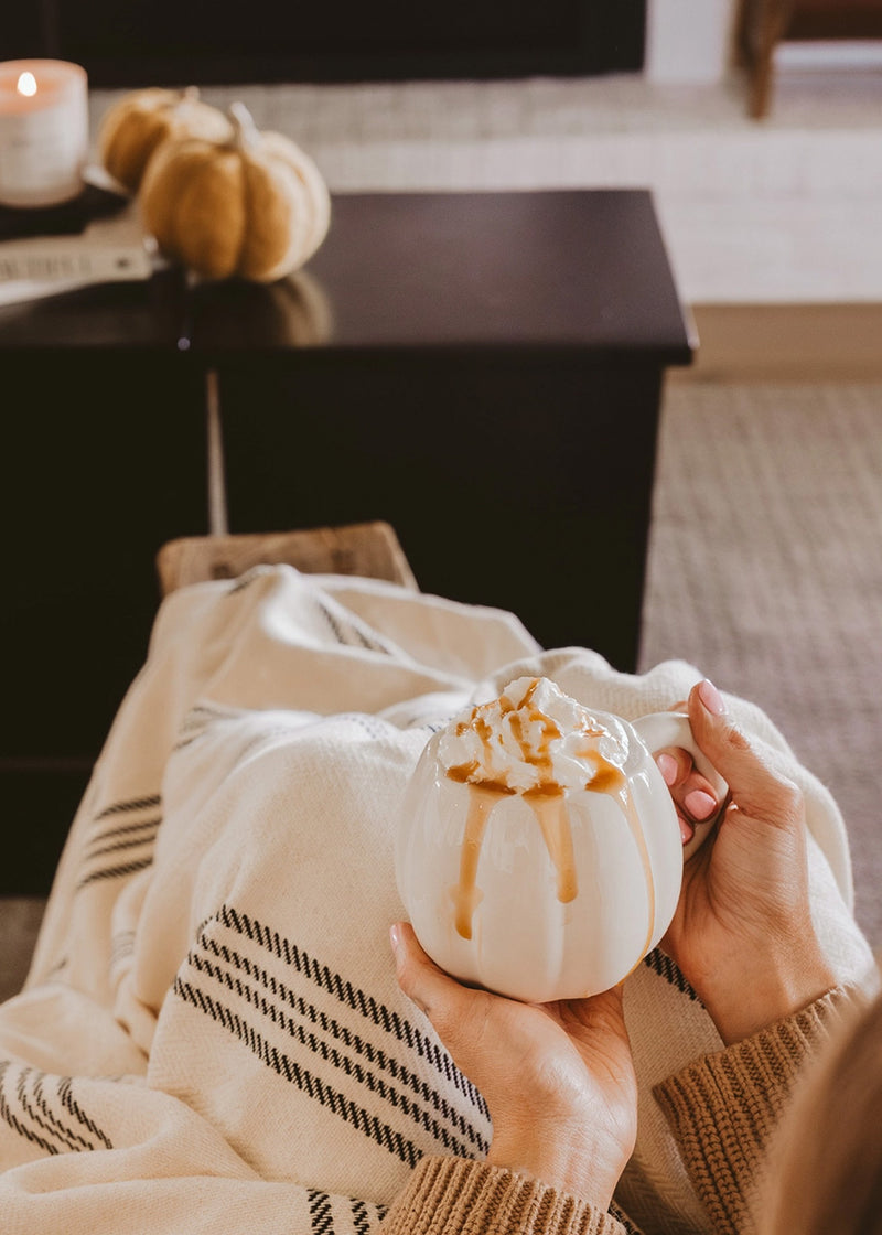 Pumpkin Coffee Mug - Cream