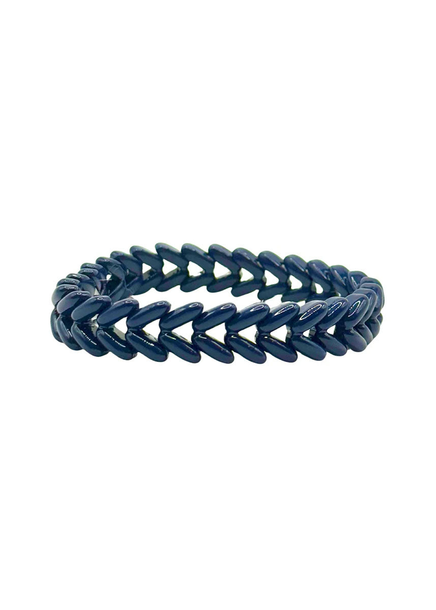 Waving Wheat Bracelet - Navy