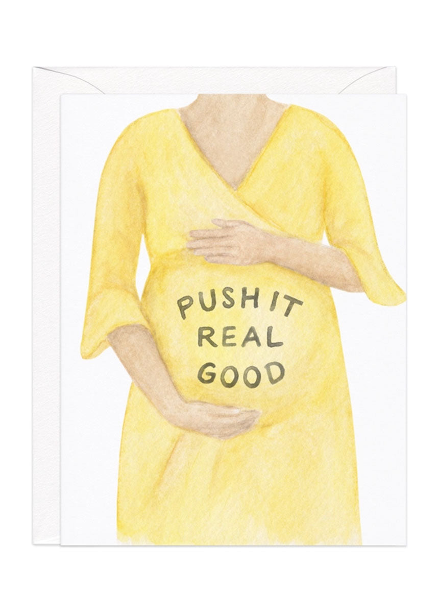 Push It Real Good Baby Card