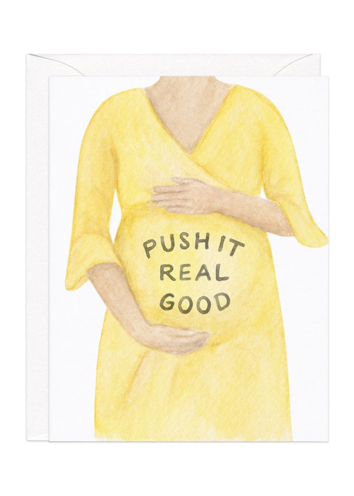 Push It Real Good Baby Card