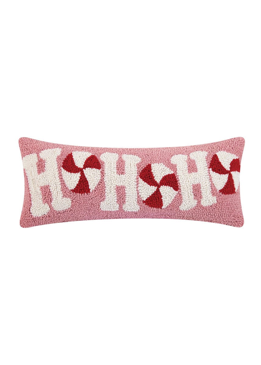 Candy Cane HoHoHo Hook Pillow