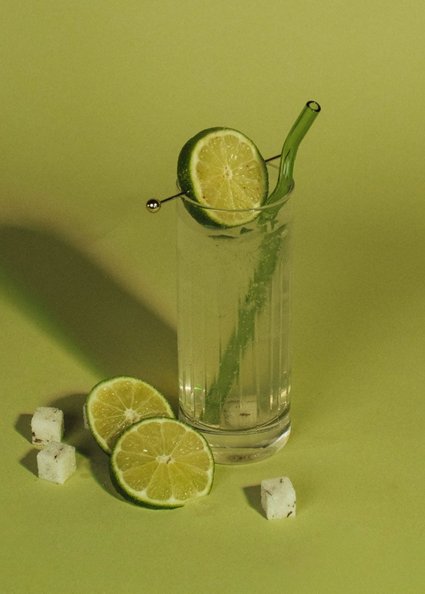 Squiggle Glass Straws Set