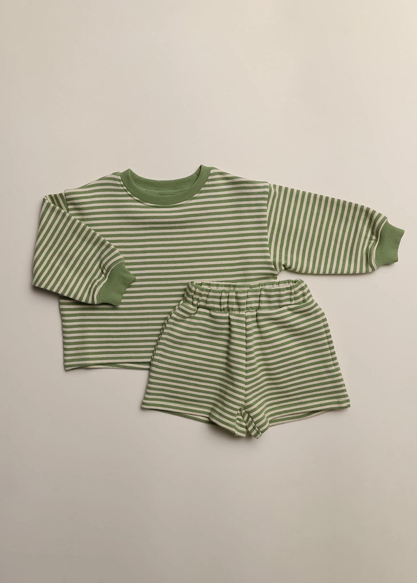 Rowe Set - Aspen Green Stripe