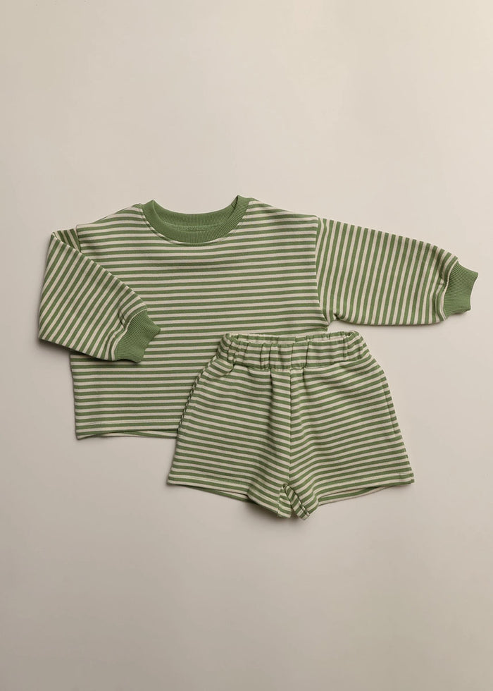 Rowe Set - Aspen Green Stripe
