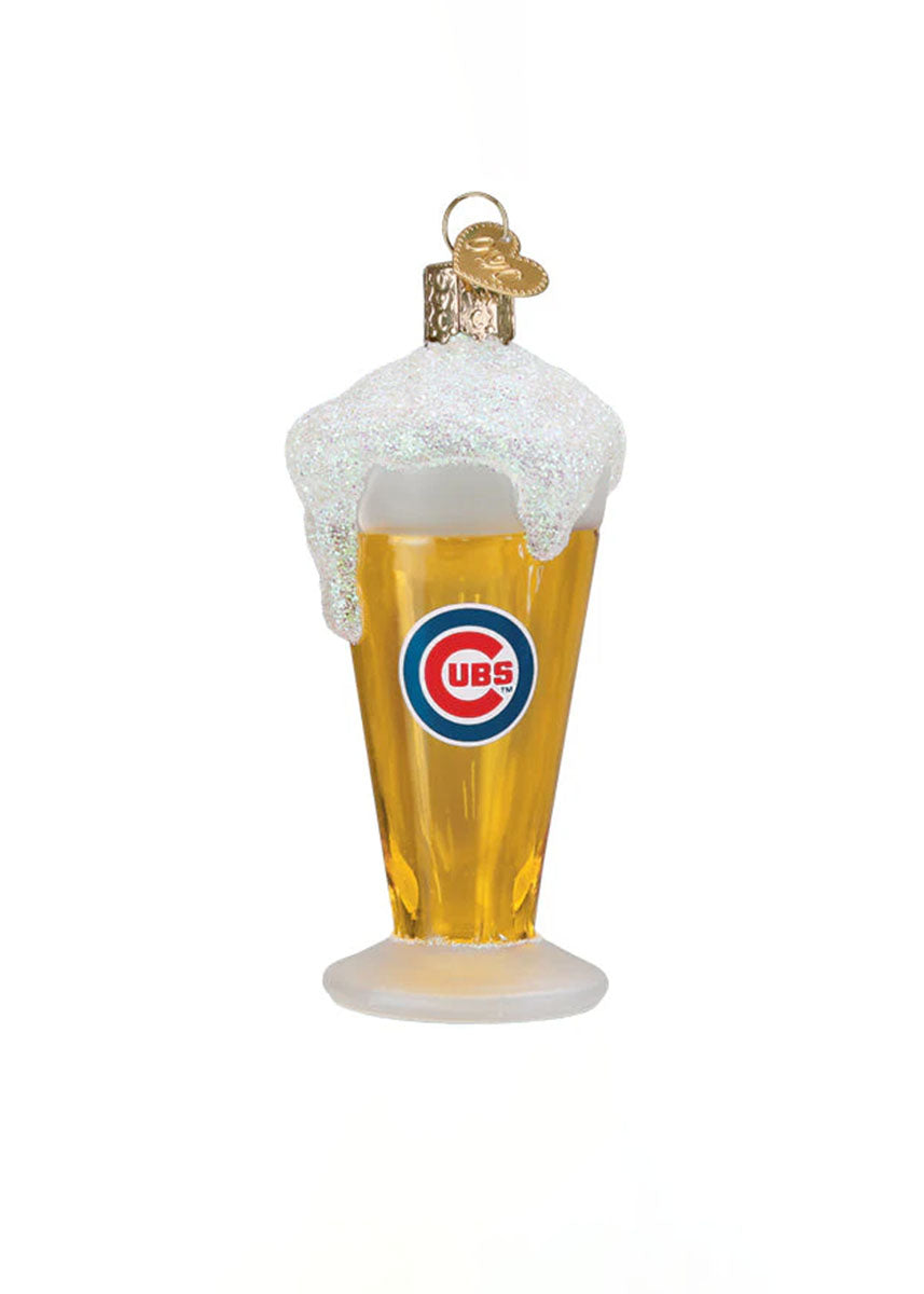 Cubs Glass Of Beer Ornament