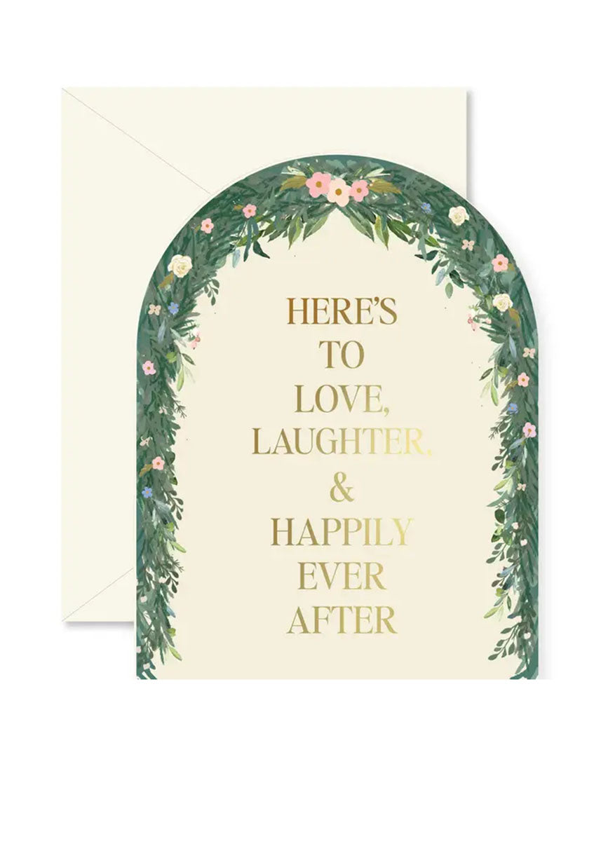 Floral Arch Wedding Card