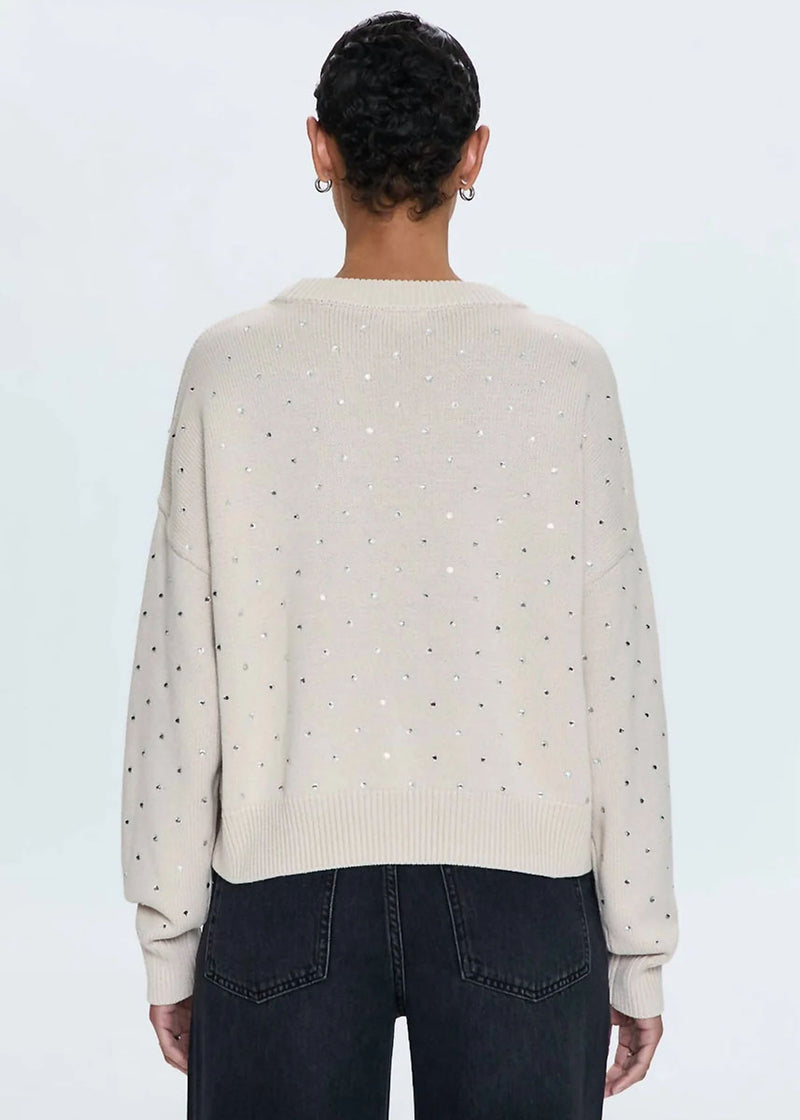 Steph Crewneck Sweater - Crystal Mink