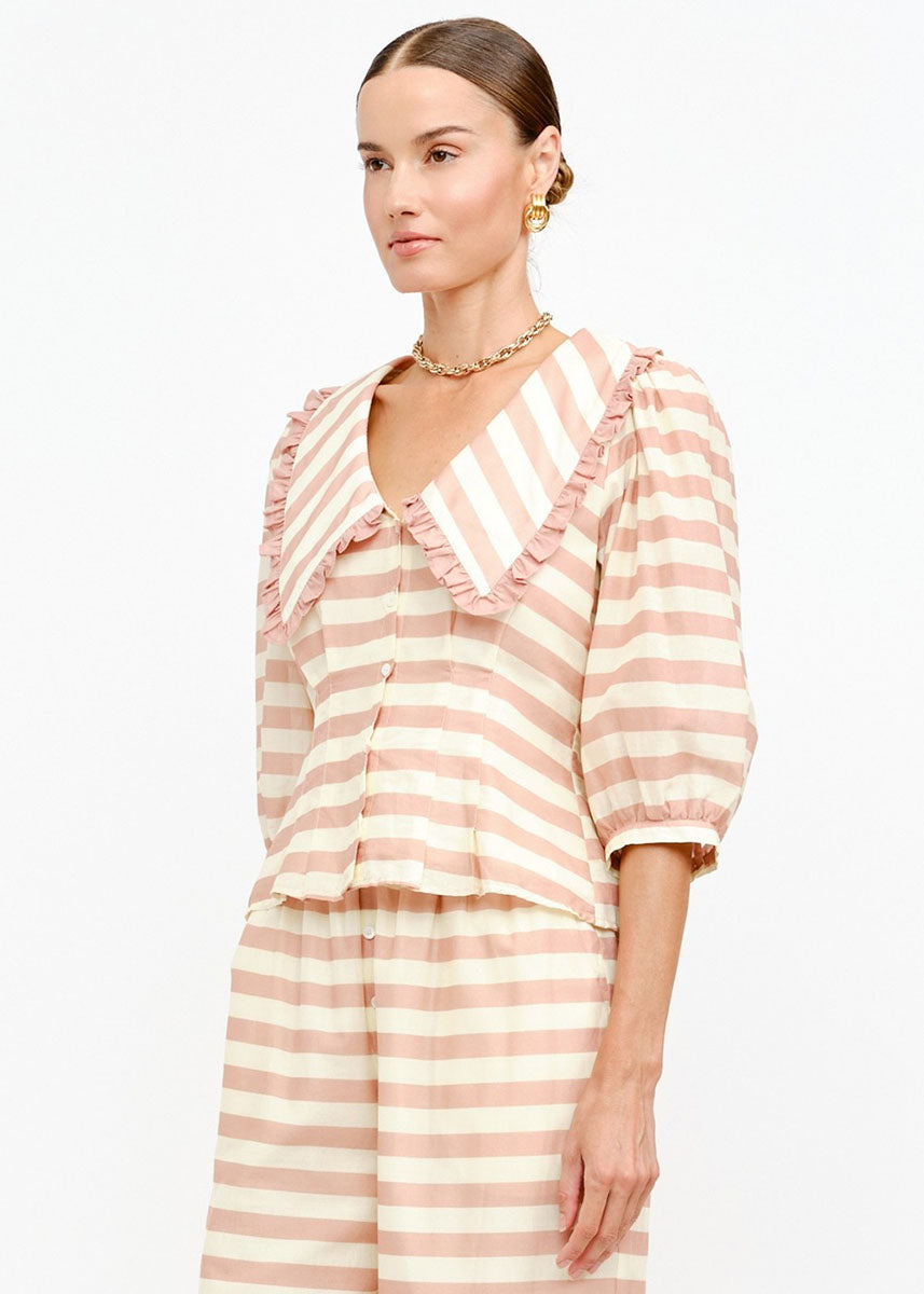 Frankie Striped Top - Pink Multi