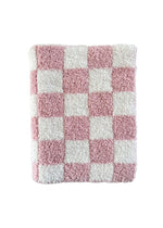 Phufy Bliss Checkerboard Mini Blanket - Strawberry