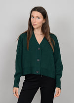 Sumire V-Neck Cardi - Jungle Green