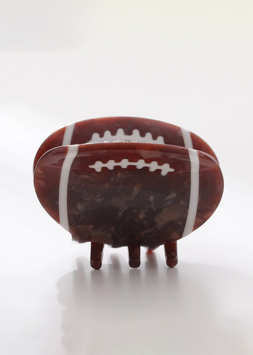 Football Mini Claw Clip