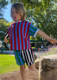 Terry Striped Shorts